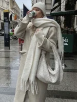 2025 Women Scarf Winter Warm Thick Shawl Wraps Fashion Solid Color Pashmina Scarves Long Tassel Hijab Stoles Bufanda Cashmere 5