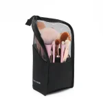 HOMEFISH 1 Pc Stand Cosmetic Bag for Women Clear Zipper Makeup Bag Travel Female Makeup Brush Holder Organizer Toiletry Bag 4