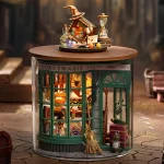 Wooden Mini DIY Doll house Kit For  Making And Assembling Room Models Toys Home And Bedroom Decorations With Furniture Dollhouse 2