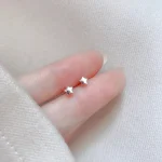 IFYOUOO Mini Heart Earrings Minimalist Cute Star Stud Earring for Women Hypoallergenic Daily Wear Girls Fashion Jewelry Gifts 3
