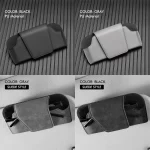 Car Glasses Case Auto Sun Visor Premium Suede Glasses Holder Wear-Resistant Sunglasses Protective Box Universal Cars Accessories 5