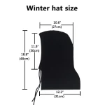 Cashmere Knitted Hooded Hat Women Winter Neck Cover Balaclava Skullies Beanies Ear Face Protect Warm Woollen Caps Fake Collar 6