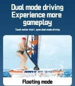 Remote Control Speedboat 2.4G RC Sailing Boat Dazzling Swing Kayak Paddle Racing Boat Competitive Steering Model Birthday Gift 6