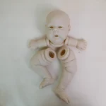 NPK 24inch Unfinished Reborn Doll Kit Limited Edition Gounchi with Cloth Body And Eyeballs DIY Doll Parts for Collectors 3
