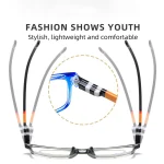 New fashion printing anti-blue presbyopic glasses spring leg presbyopic glasses HD presbyopic glasses for the elderly 2