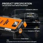 Power Bank 2000A Jump Starter Portable Charger Car Booster 12V Auto Starting Device Emergency Car Battery Starter 5