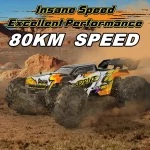 4WD Remote Control Car Off Road 4x4 RC High Speed Buggy Truck Super Brushless 50 or 80KM/H Fast Drift Racing Toy Kids Adults 4