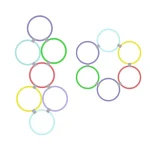 New Outdoor Kids Funny Physical Training Sport Toys Lattice Jump Ring Set Game 10 Hoops 10 Connectors for Park Play Boys Girls 5