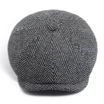 New Retro Herringbone Newsboy Cap For Men Autumn Winter Warm Beret Women Fashion Vintage Hat Hip Hop Female Flat Caps Berets 2