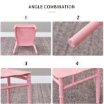5 Pieces Lightweight Children's Furniture Plastic Chiavari Chairs Suitable for Living Rooms Restaurants Schools Parties Camping 4