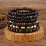 10pcs Vintage Bohemia Men's Bracelets - Fashion Stylish Leaves Wristwear Accessory for Durable Fashion Jewelry Gifts 4