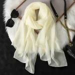 2023 New Fashion Summer Women soild color Beach Scarf Silk Shawls Headband Female Headband Wraps Sunscreen Hijab Wholesale 2