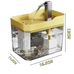 USB Cat Water Fountain with Auto Filter Transparent Anti-Dry Burning Recirculating Dispenser Includes Pump for Cats 6