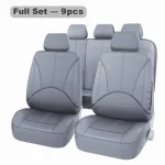 Universal 5-Seats Car Seat Cover Elastic Breathable leather Comfort Fit for most Cars 6