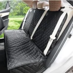 Dog Car Seat Cover Pet Travel Carrier Mattress Waterproof Dog Car Seat Protector With Middle Seat Armrest For Dogs 2
