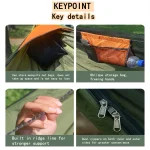 Camping Hammock With Mosquito Net Outdoor Garden Portable Awning Tent Canopy Sleeping Hanging Hammocks Swing For Nature Hike 5
