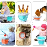 11Pcs Beach Toys Set Gift Package Sand Toys for Kids Sandbox Toys with Collapsible Bucket Shovel Set Sand Molds Summer Outdoor 6