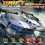RC Drift Car 4WD Remote Control High Speed Racing Vehicle with LED Lights 2.4GHz Radio 4x4 Off-Road Truck Toy for Children Kids 6