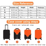 Luggage Cover Suitcase Protector Thicken Elasticity Dust Covered Anti-scratch Protective Case 18-32 Inch Trolley Set Jacket Bear 2