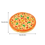 Kids Pizza Cutting Toy Simulation Plastic Pizza Dinette Child Toy Kitchen Pretend Play Food Cooking Kitchen Toys for Girls Kids 5