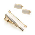 Tie Clips & Cufflinks & Pins 3 PCS Set Wed Man Shirt Cufflink For Mens Brooch Pisa Tie Pin Cuff Links Fashion Jewelry Accessory