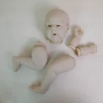 NPK 24inch Unfinished Reborn Doll Kit Limited Edition Gounchi with Cloth Body And Eyeballs DIY Doll Parts for Collectors 5