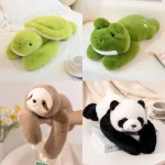 50/60/65cm Long Arm Stuffed Animal Arm Weighted Soft Plush Pillow Raccoon Koala Bear Sloth  Dinosaur Gift for Boys and Girls 4