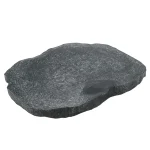 Reptile Feeder ABS Resin Imitation Rock Design Food and Water Dish Feeder Bowl for Tortoise Lizard 6