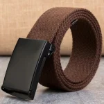 New Men Belt New Fashion Unisex Army Tactical Waist Belt Jeans Male Casual Luxury Canvas 3.8cm Webbing Waistband Ceinture Femme 5