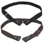 2pcs set No Buckle Elastic Belt For Women Men Unisex Stretch Belt For Pants Jeans Casual Buckle Free Adjustable Invisible Belts 6