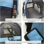 Cat Bags Portable Dog Carrier Bag Mesh Breathable Carrier Bags for Small Dogs Foldable Cats Handbag Travel Pet Bag Transport Bag 3