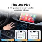 2in1 Wireless CarPlay Dongle Wireless Android Auto Adapter AI Smart Box Car Intelligent Systems For Car With Wired CarPlay 4