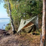 Anti Outdoor Camping Hammock With Mosquito Net And Rain Tent Equipment Supplies Shelters Camp Bed Survival Portable Hammock 5