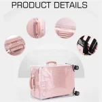 1PC PVC Luggage Cover Transparent For Travel Protective Luggage Case With Handle Dustproof Waterproof Practical Design 3