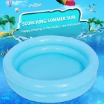 60cm Round Inflatable Baby Toddlers Swimming Pool Summer Kids Water Toys Inflatable Bath Tub Portable Outdoor Paddling Pool Toys 2