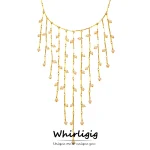 Sweet Collar Cascade Fringe Necklaces 18k Gold Plated Waterproof Non Tarnish Stainless Steel Long Tassels Necklace For Women 3