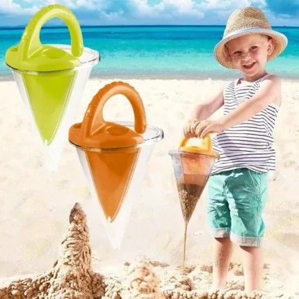 Kids Beach Sand Funnel Toy Outdoor Sand Play Tool Sand Hopper for Family Sandpit Games