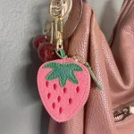 Cute Fruit Shape Leather Coin Purse Mini Zipper Earphone Bag Keychain Pendant Wallet for Women Girls Gift 4