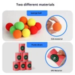 Slingshot Target Sticky Ball Bow Target Montessori Educational Toy Arrow Set Throw Sport Outdoor Fidget Game 6