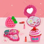 Girls Make Up Set Toys Beauty Makeup Tools Children Pretend Play Toys Safe Non Toxic Dressing Cosmetic Nail Polish Toys Gifts 4