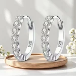 Elegant Silver Stud Earrings for Women, A Versatile and Dainty Single Pair for Everyday Luxury, Timeless Fine Jewelry 3