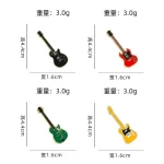 Electric Guitar Brooch Personalized Musical Instrument Violin Pin Fashionable and Versatile Badge Clothing and Bag Brooch 5