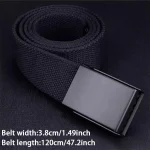 Men's Belt Fashion New Unisex Trousers Belt Women's Belt Canvas Belt Breathable Outdoor Tactical For Jeans Adjustable Waist Belt 3