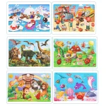 Economy 30piece Montessori 3D Puzzle Cartoon Animal Wooden Jigsaw Puzzle Board Game Educational Toys For Children Gifts 3