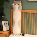 50/70/90/110/130cm Funny Joy Cute Soft Long Cat Plush Toys Pause Office Nap Pillow Bed Sleep Home Decor Doll for Kids Girl Gift 5