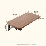 Foldable Bed Side Table Tray Organizer,Clip On Nightstand Bed Side Table Storage for Adult Kids,Bedside Shelf Desk Organizer 6