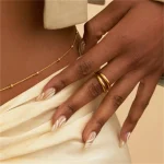 Girls Simple Beaded Belly Chains For Women Antique Gold Color Metal Beach Bikini Single Link Chains Waist Body Jewelry Accessory 2