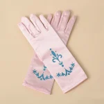 Flower Girl Wedding Gloves Princess Girls Elsa Anna Accessories Set Kids Party Cosplay Belle Sofia Snow Queen Snow Flake Gloves 6