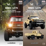ZWN MN82 1:12 Retro Rc Car With LED Lights Full-scale Simulation LC79 Professional 4WD Remote Control Pickup RC Truck Model Toys 5
