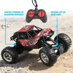 4-Way Remote Control Car with Lights, Anti-Slip Rubber Tires, Outdoor Off-Road Climbing Toy Car Model for Kidsren and Boys 2